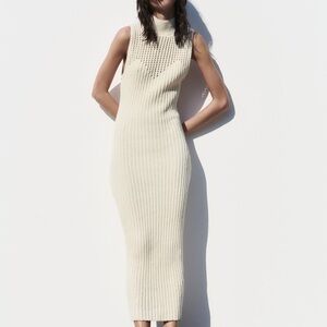 NWT Zara  Long Chenille Dress Size S